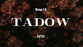 Tadow  Lyrics  Mesego FJK  Lyrics Maxxing [upl. by Berget675]