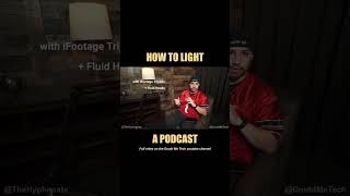 Lighting a Podcast  WellLit Warm Low Key Style  How To Light Interviews Tutorial [upl. by Cyrano]