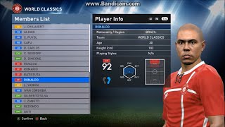 PES 2016 Legends faces  stats [upl. by Doownyl]