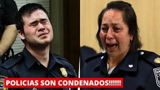 POLICIAS CRIMINALES REACCIONAN CUANDO SON SENTENCIADOS [upl. by Aynahs]