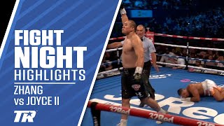 Zhilei Zhang Earns Highlight Reel KO in Rematch vs Joe Joyce  FIGHT HIGHLIGHTS [upl. by Ardried]