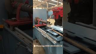 Lathe spiral blade making machine [upl. by Koball]