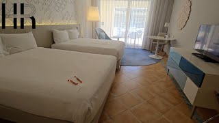 Hilton Hotel Malta Family Executive Room with Marina View [upl. by Helbonna265]