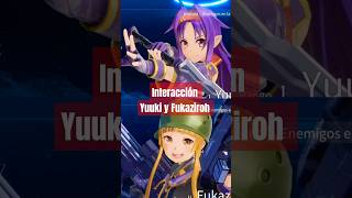 Interacción Yuuki y Fukaziroh SAO Fractured Daydream shorts sao anime saofd gaming [upl. by Snider973]