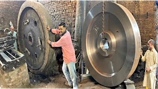 Old wheel of Rolling Mill Machining Complete process [upl. by Tompkins]