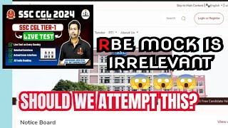 ssc rbe live mock is irrelevant  Review rbe revolution ssc cgl 2024 exam date mock [upl. by Parry]