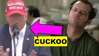 OMG U see this 🤪🤪🤪 Cuckoo Trump ONE FLEW OVER THE CUCKOOS NEST featuring Donald Trump [upl. by Ledniahs]