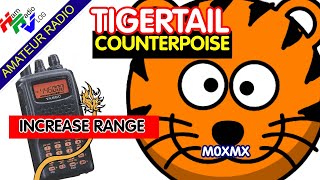 COUNTERPOISE TIGERTAIL  Increase the range of your 2Mtr VHF 144MHz Handheld [upl. by Odnamla996]