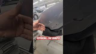 Repairing car bumper scratches auto automobile car [upl. by Natfa]