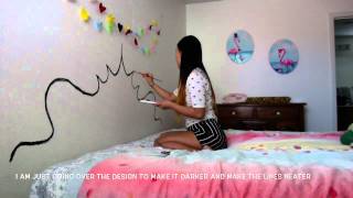 DIY Paint a headboard on your wall [upl. by Yacano]