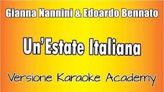 Gianna Nannini amp Edoardo Bennato  UnEstate Italiana Versione Karaoke Academy Italia [upl. by Esiuol973]