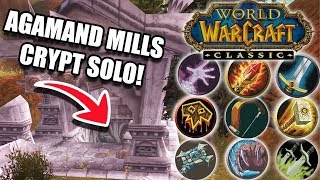 Classic WoW Soloing Agamands Crypt as Every Class  The Family Crypt Quest Guide [upl. by Ise]