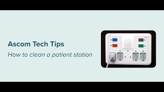 Ascom Tech Tips 5 How to clean the Ascom Nurse Console [upl. by Neyuq828]