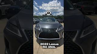 Certified PreOwned 2022 Lexus RX 350L [upl. by Neerac]