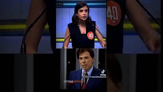 Tábata Amaral fala de jornalista e olha o que o Silvio Santos diz pablomarcal1 politica debate [upl. by Ylevol]