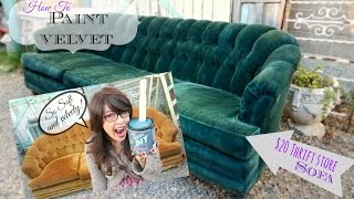 How to Paint Upholstery keep it soft and velvety No cracking or hard texture [upl. by Cardon]