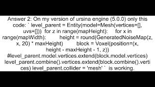 How to increase FPS in ursina python [upl. by Alecia]