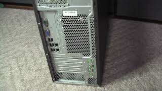 fujitsu PRIMERGY TX100 S3 外部及び内部状態動画 [upl. by Heinrich]