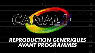 Canal Plus  Reproduction Génériques Avant Programmes  19841992 à 1995 [upl. by Sirahs]