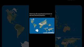 quotThe World Map Youve Never Seen 🌍  Accurate Continent Sizesquot [upl. by Maiah]