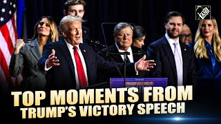 From Making America Great Again to immigration policy top Moments from Trump’s Victory Speech [upl. by Renner]