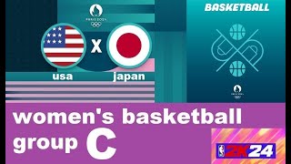 Paris 2024  USA vs Japan  group C [upl. by Yendis]