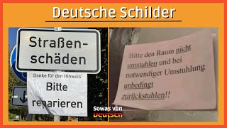 Wenn Deutsche Schilder schreiben 1 [upl. by Arlana]