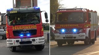 Löscheinheit Kapellen der Feuerwehr Grevenbroich bei Wachausfahrt [upl. by Ayalat]