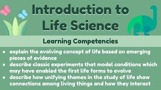 Introduction to Life Science  Origin of Life  Historical Development of the Concept of Life [upl. by Wrdna]