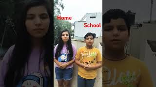 Home V S School funny youtubeshorts ytshorts [upl. by Elane]