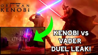 KENOBI vs DARTH VADER LEAK  Kenobi Show Leak Shows Powerful Darth Vader [upl. by Jammin]