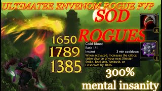 Season Of Discovery Envenom Rogue PvP Scale Insane Crits Unrecoverable DAMAGE [upl. by Harold]