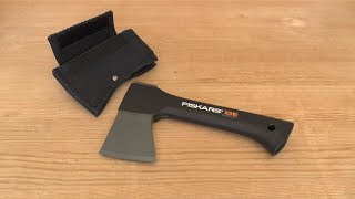 Fiskars X5 camping axe review [upl. by Ymerej]