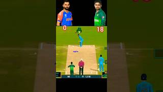 Babar Azam vs Virat Kohli 3 balls Battle viralvideo cricketlover foryou Real Cricket 24 [upl. by Kyriako]