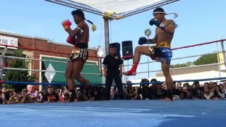 Buakaw vs Malaipet  Songkran Thai Town Los Angeles Wai Kru [upl. by Conchita]