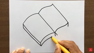 How to Draw an Open Book [upl. by Neehar]