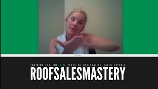 Roof Sales Mastery  Hot news amp results [upl. by Aisorbma]