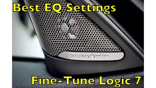 PERFECT YOUR BMW STEREO SETTINGS  Best Harmon Kardon  Logic 7 EQ Settings [upl. by Blaise]