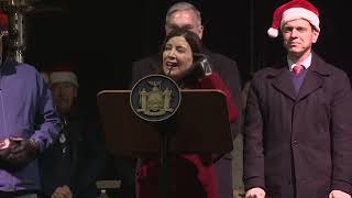 Governor Hochul Delivers Remarks at the 54th Annual Schenectady County Holiday Parade [upl. by Cirdes]