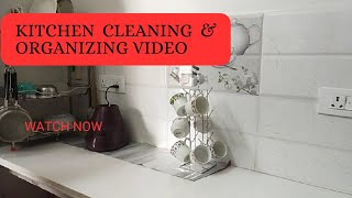 Kitchen deep CleaningGrocery Restock amp Organizing Video  Elzas Home [upl. by Shull]