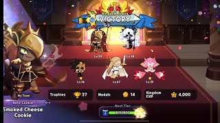 Cookie Run Kingdom Arena Gameplay with Smoked Cheese Cookie [upl. by Ecnarrat]