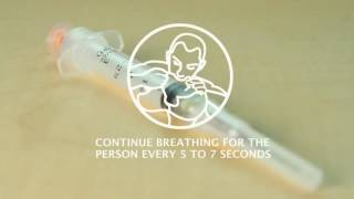 Naloxone How to use the syringe [upl. by Amadis]