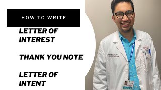 How to write letters of interest thank you notes letter of intent [upl. by Irat]