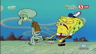 SpongeBob SquarePants  The Krusty Krab Pizza Song Tagalog HQ TV5 Airing [upl. by Ardella85]