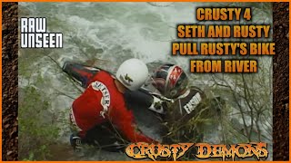 Seth and Rusty Pull Rustys bike from river Crusty 4 [upl. by Tnairb]