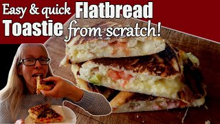 Flatbread Toastie made from Scratch in 10 minutes [upl. by Anauq]