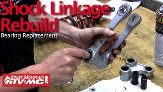 Motorcycle Shock Linkage Rebuild amp Bearing Replacement [upl. by Clauddetta]