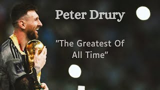 Peter Drury on Lionel Messi • All Iconic Commentaries [upl. by Ateuqram]