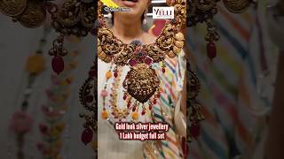 Gold look Silver Full Marriage Jewellery Set for 1 Lakh only  TheVelliShopTVS [upl. by Esinrahc]