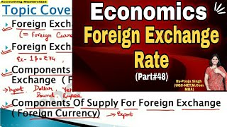 Foreign Exchange  Foreign Exchange Rate  Components Of Demand And Supply Of Foreign Exchange [upl. by Tubb]